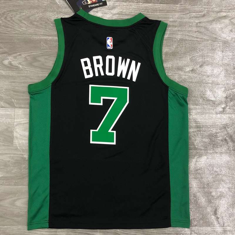 Boston Celtics 20/21 Black AJ Basketball Jersey (Hot Press)