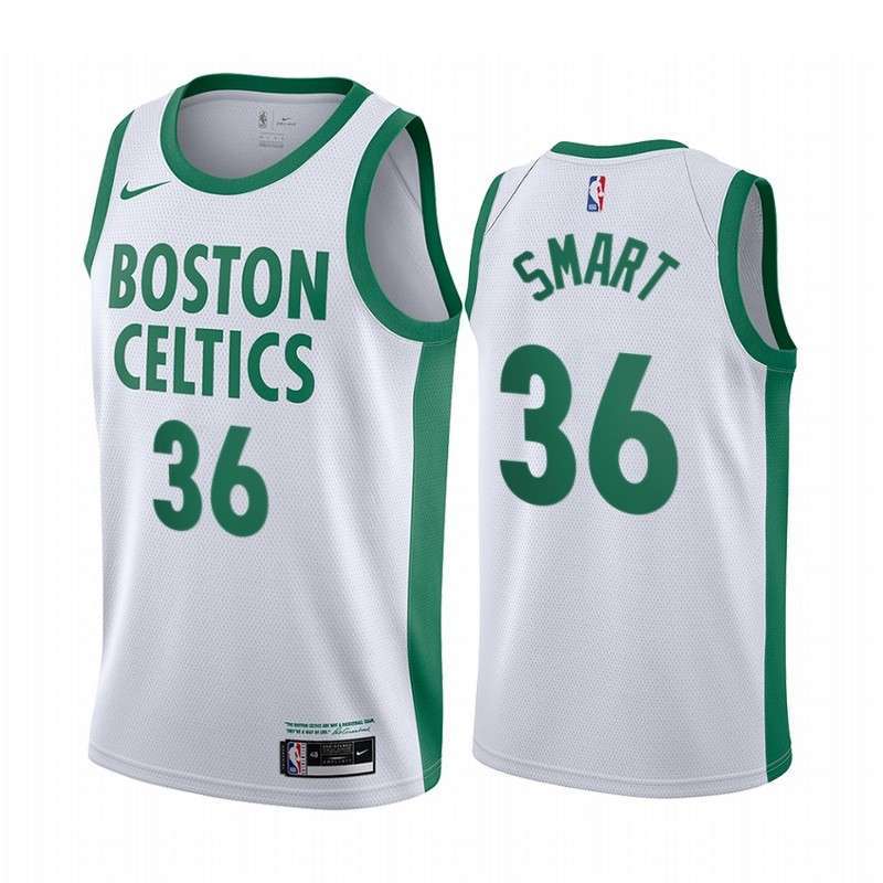 Boston Celtics 20/21 White City Basketball Jersey (Hot Press)