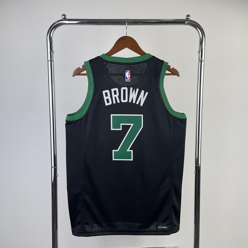 Boston Celtics 22/23 Black AJ Basketball Jersey (Hot Press)