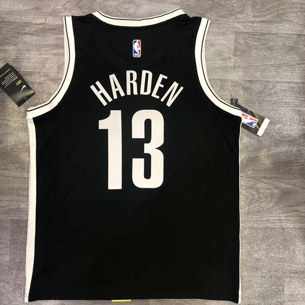 Brooklyn Nets 20/21 Black Basketball Jersey (Hot Press)