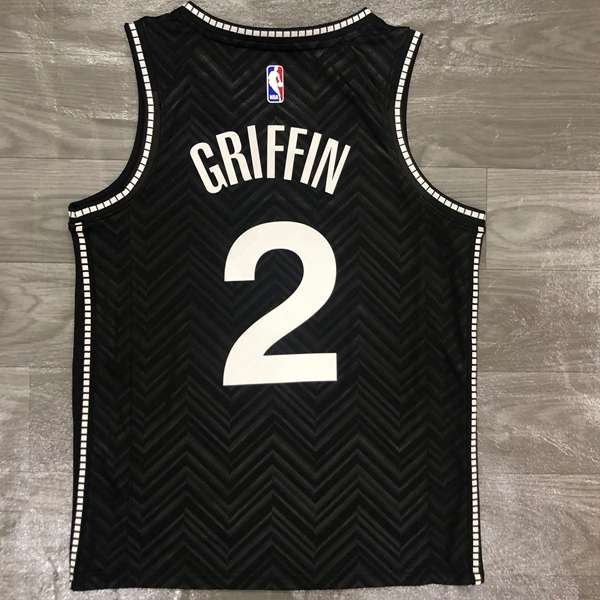 Brooklyn Nets 20/21 Black Basketball Jersey 02 (Hot Press)