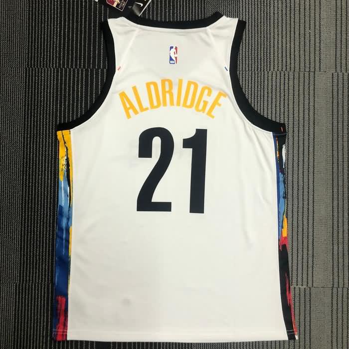 Brooklyn Nets 20/21 White City Basketball Jersey (Hot Press)