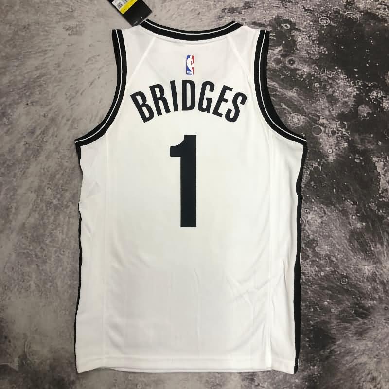 Brooklyn Nets 20/21 White Basketball Jersey (Hot Press)