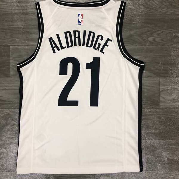 Brooklyn Nets 20/21 White Basketball Jersey (Hot Press)