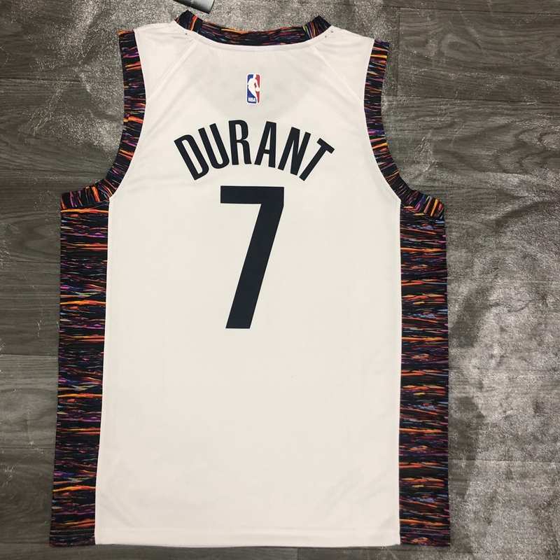 Brooklyn Nets 2020 White City Basketball Jersey (Hot Press)