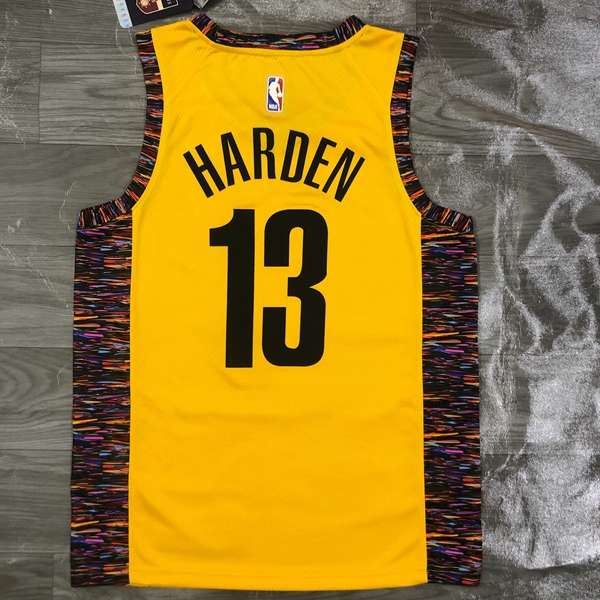 Brooklyn Nets 2020 Yellow City Basketball Jersey (Hot Press)
