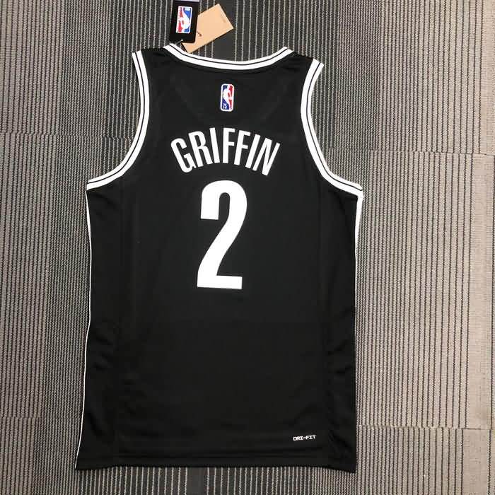 Brooklyn Nets 21/22 Black Basketball Jersey (Hot Press)