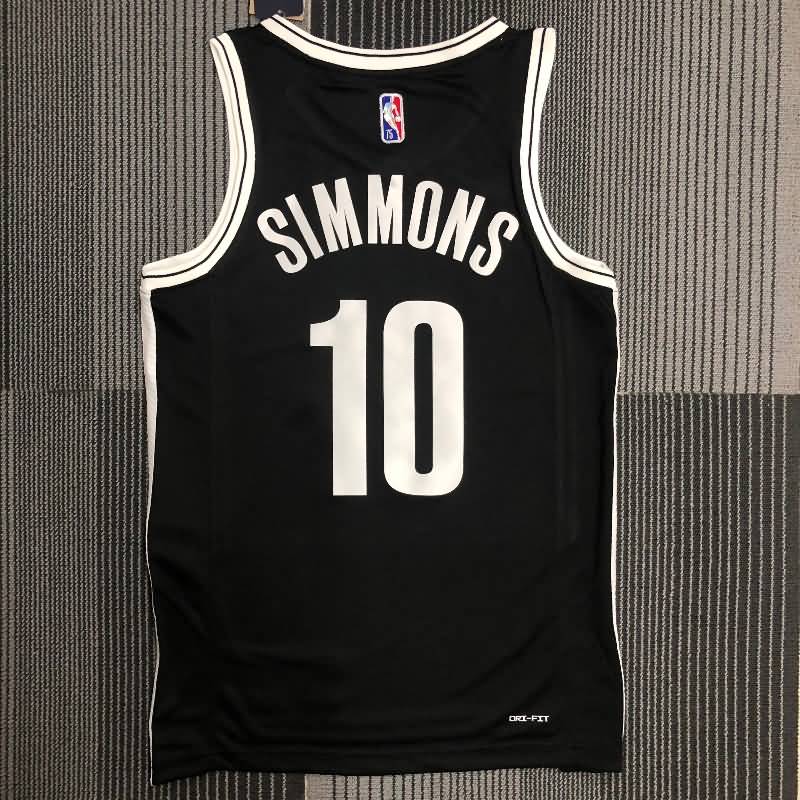 Brooklyn Nets 21/22 Black Basketball Jersey (Hot Press)