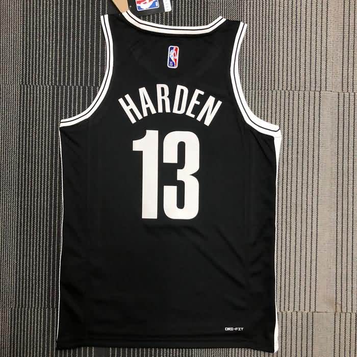 Brooklyn Nets 21/22 Black Basketball Jersey (Hot Press)