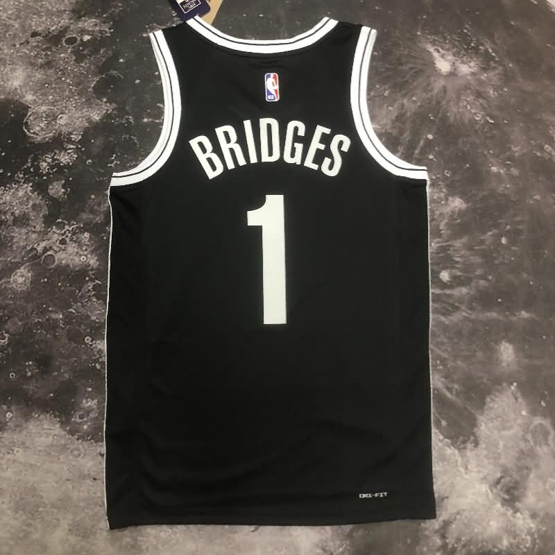 Brooklyn Nets 22/23 Black Basketball Jersey (Hot Press)