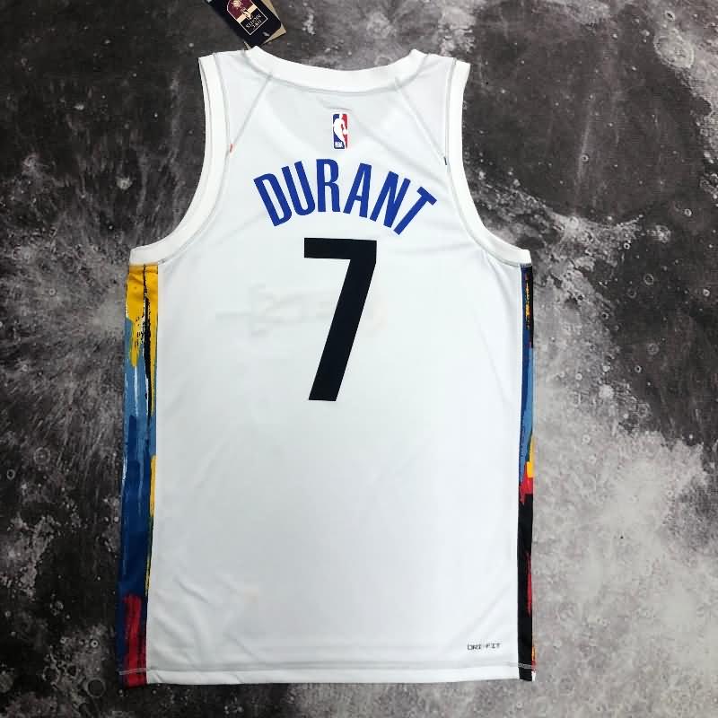 Brooklyn Nets 22/23 White City Basketball Jersey (Hot Press)