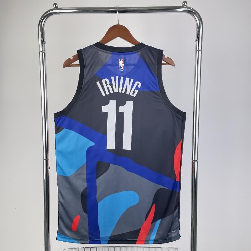 Brooklyn Nets 23/24 Black Grey City Basketball Jersey (Hot Press)