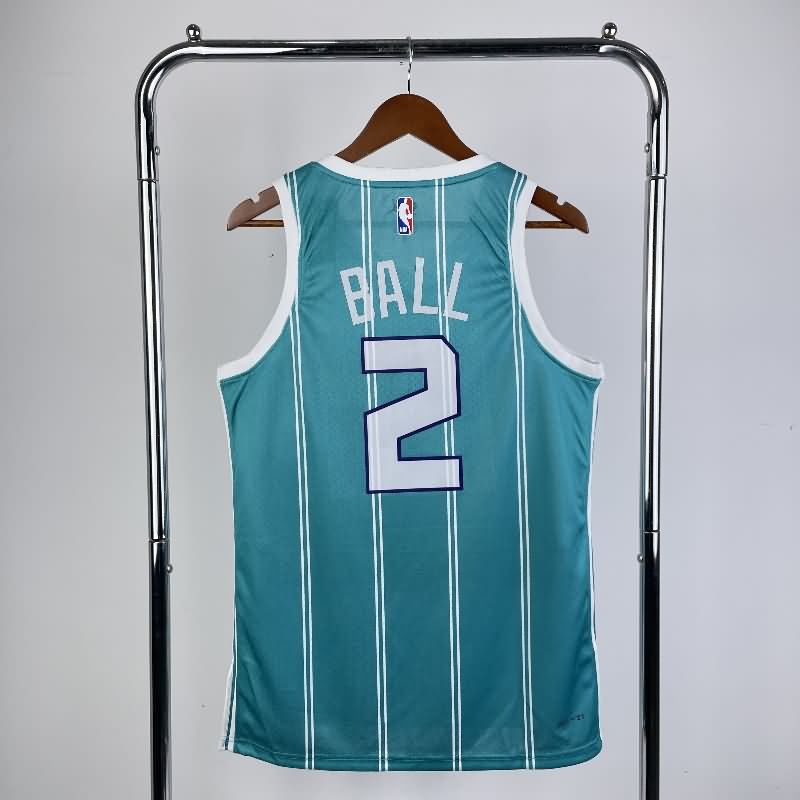 Charlotte Hornets 22/23 Green AJ Basketball Jersey (Hot Press)