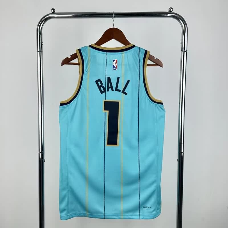 Charlotte Hornets 24/25 Green City AJ Basketball Jersey (Hot Press)