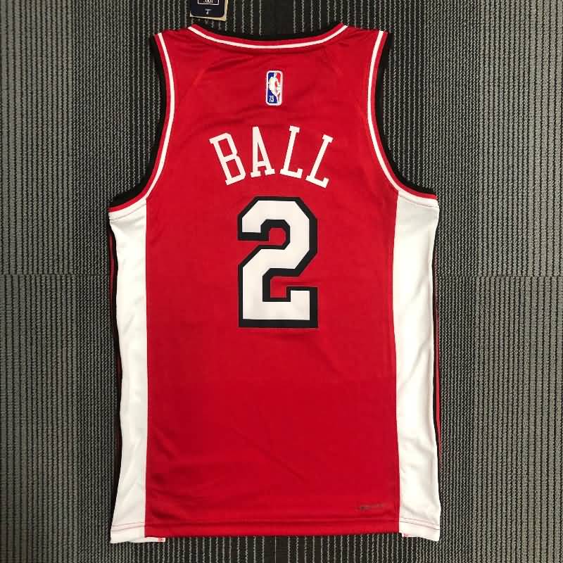 Chicago Bulls 21/22 Red City Basketball Jersey (Hot Press)