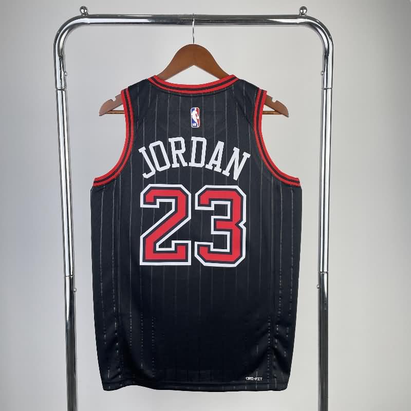 Chicago Bulls 22/23 Black AJ Basketball Jersey (Hot Press)