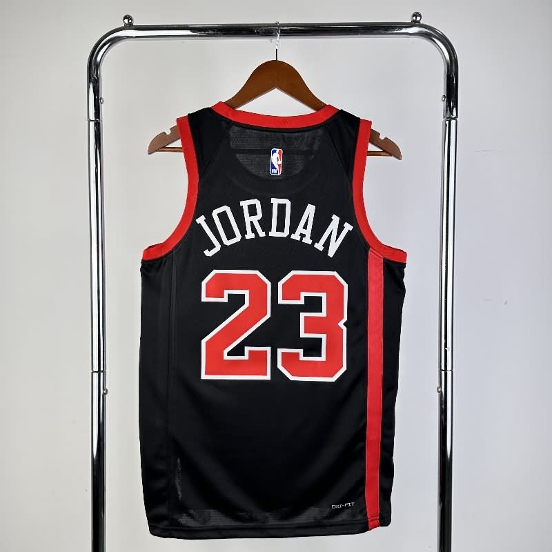 Chicago Bulls 23/24 Black City Basketball Jersey (Hot Press)