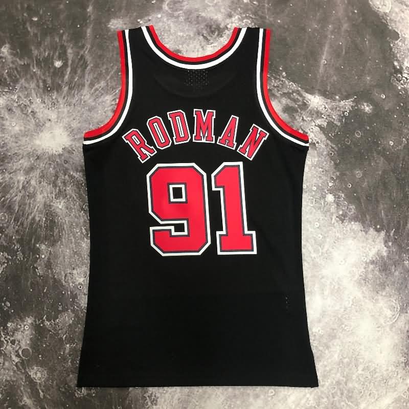 Chicago Bulls 1997/98 Black Classics Basketball Jersey (Hot Press)
