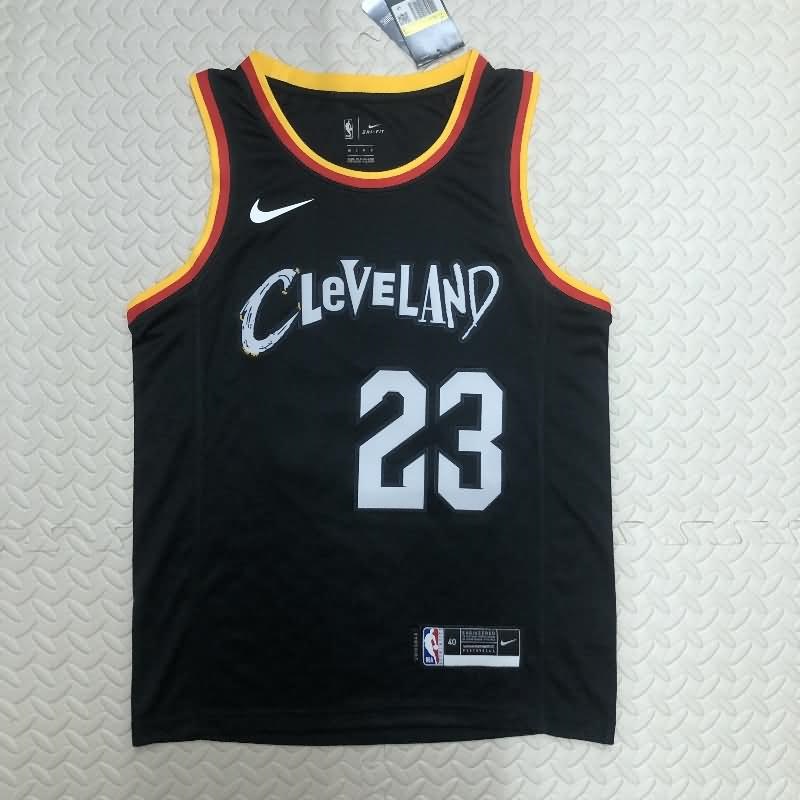 Cleveland Cavaliers 20/21 Black City Basketball Jersey (Hot Press)