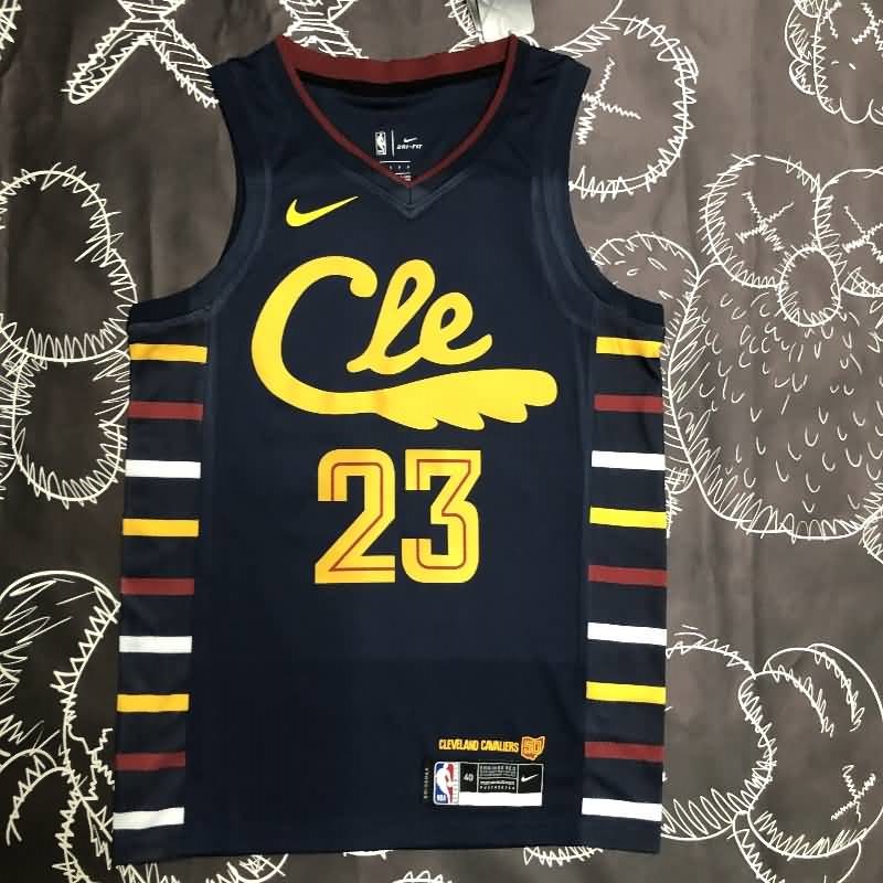 Cleveland Cavaliers Dark Blue City Basketball Jersey (Hot Press)