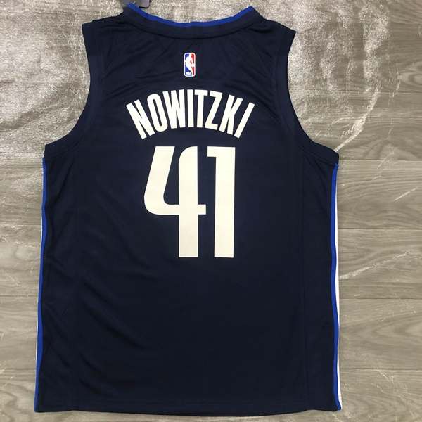 Dallas Mavericks 20/21 Dark Blue AJ Basketball Jersey (Hot Press)