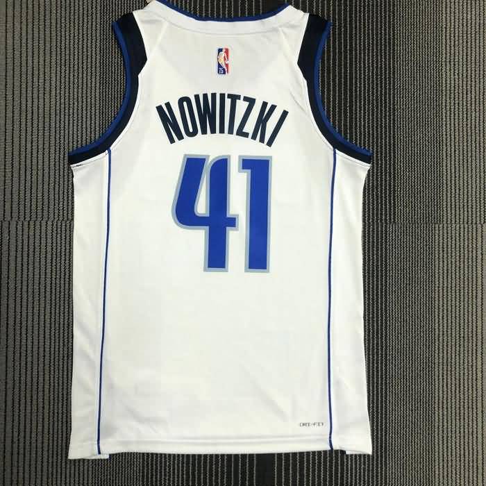 Dallas Mavericks 21/22 White Basketball Jersey (Hot Press)