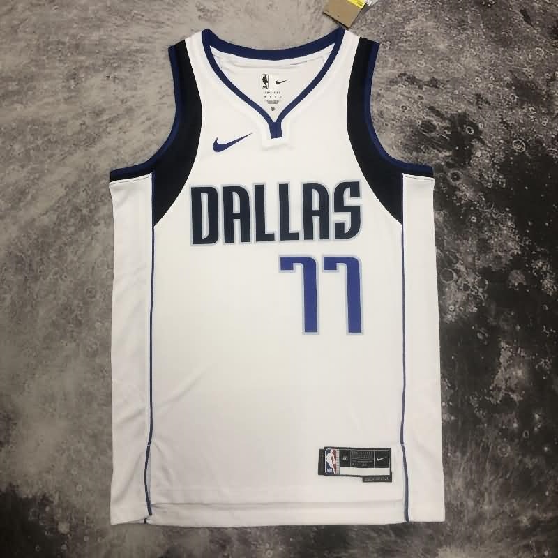 Dallas Mavericks 22/23 White Basketball Jersey (Hot Press)