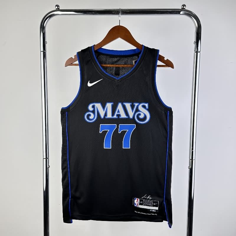 Dallas Mavericks 23/24 Black City Basketball Jersey (Hot Press)