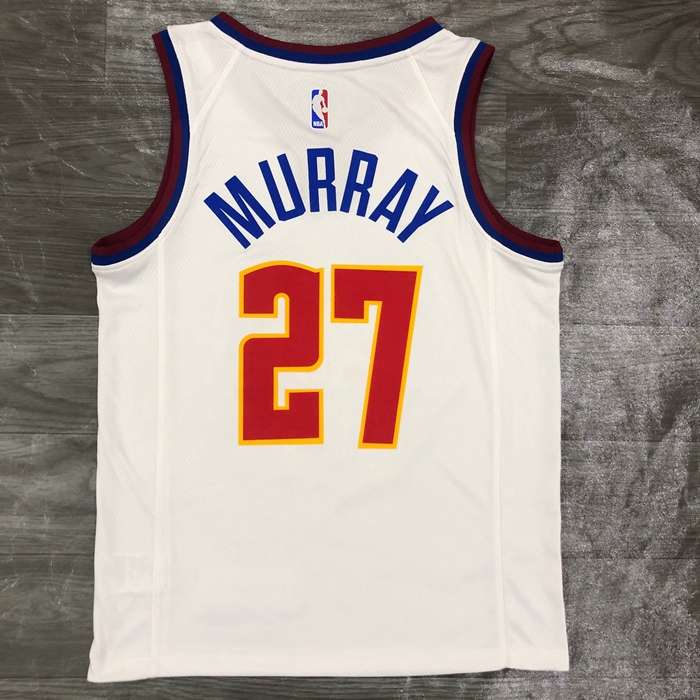 Denver Nuggets 20/21 White Basketball Jersey (Hot Press)