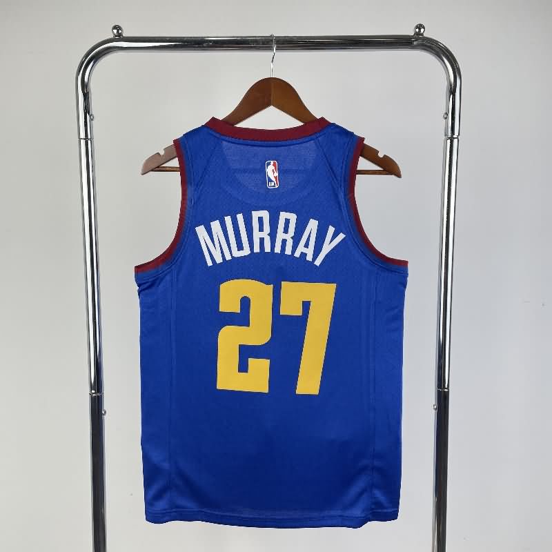 Denver Nuggets 21/22 Blue AJ Basketball Jersey (Hot Press)