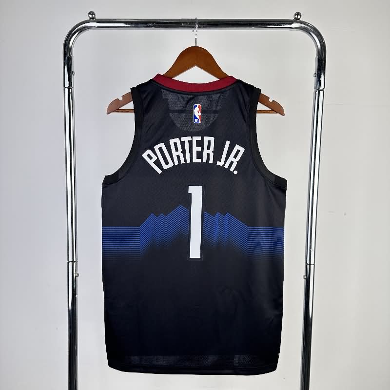 Denver Nuggets 23/24 Black City Basketball Jersey (Hot Press)