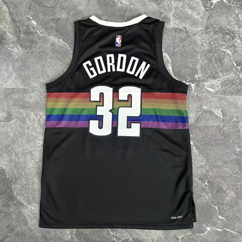 Denver Nuggets 25/26 Black City Basketball Jersey (Hot Press)