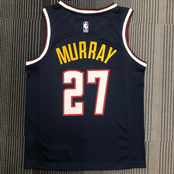 Denver Nuggets Dark Blue Basketball Jersey (Hot Press)