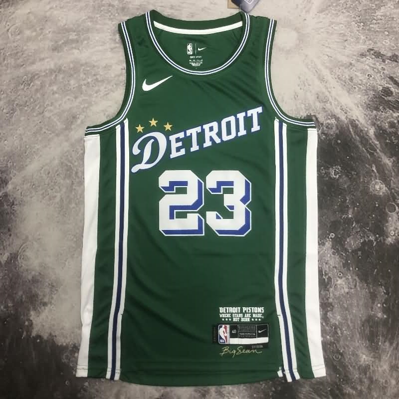 Detroit Pistons 22/23 Green City Basketball Jersey (Hot Press)