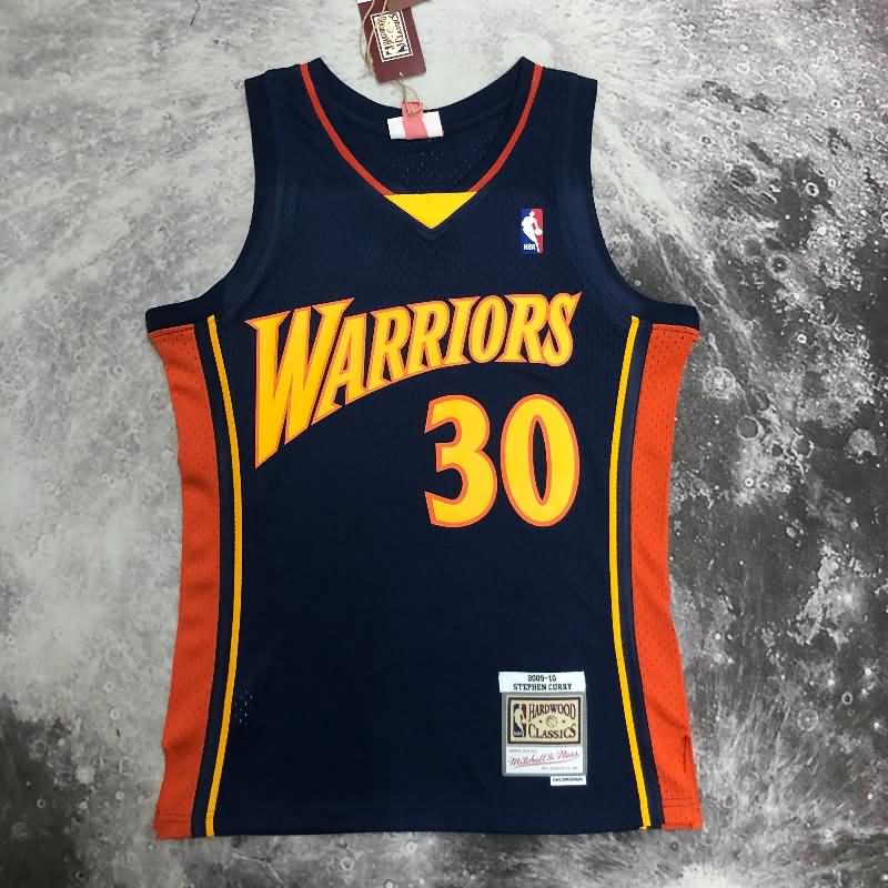 Golden State Warriors 2009/10 Dark Blue Classics Basketball Jersey (Hot Press)