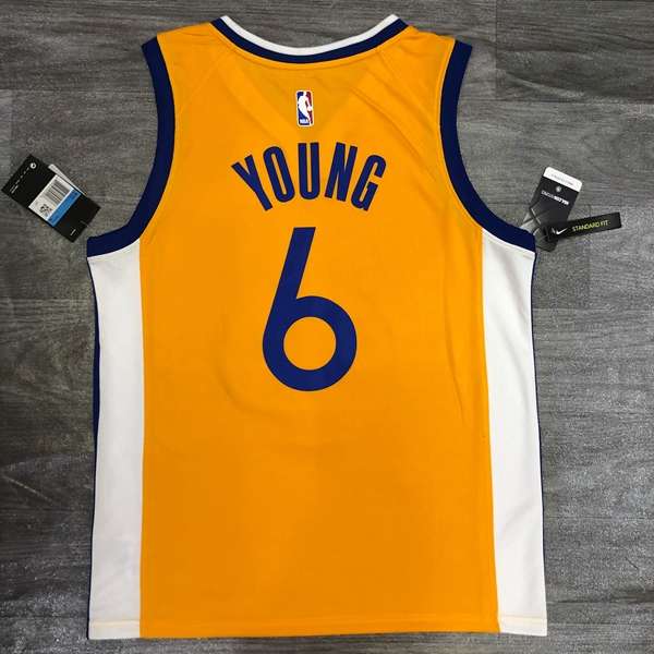 Golden State Warriors 20/21 Yellow AJ Basketball Jersey (Hot Press)