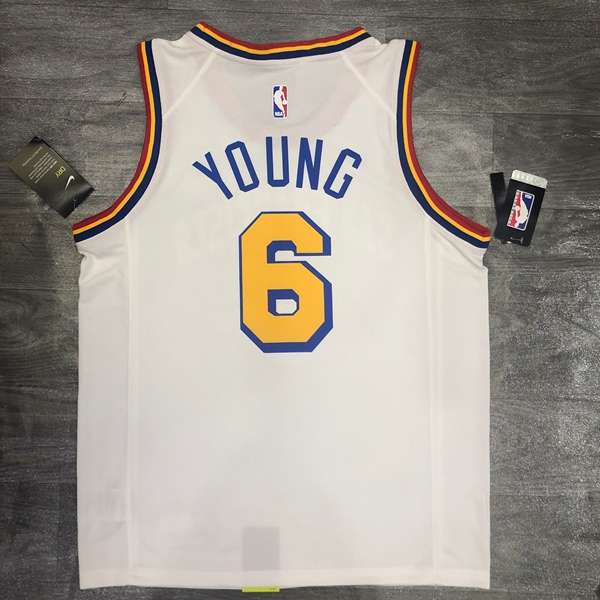 Golden State Warriors 20/21 White Basketball Jersey 02 (Hot Press)