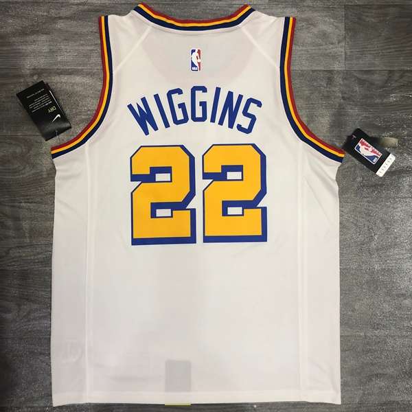 Golden State Warriors 20/21 White Basketball Jersey 02 (Hot Press)