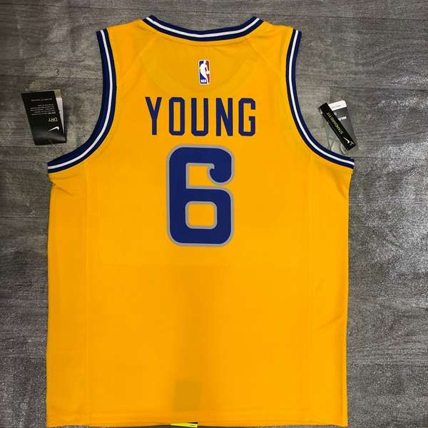 Golden State Warriors 20/21 Yellow Socks Basketball Jersey (Hot Press)