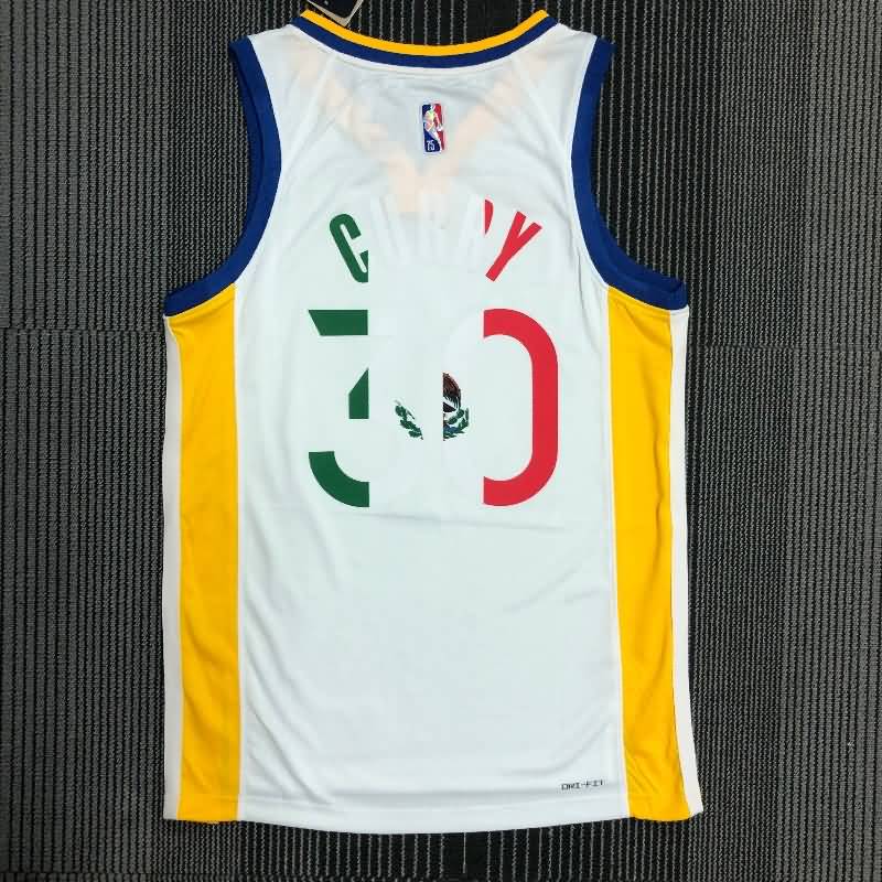 Golden State Warriors 21/22 White Basketball Jersey 02 (Hot Press)