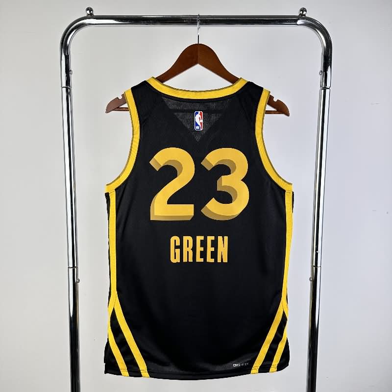 Golden State Warriors 23/24 Black City Basketball Jersey (Hot Press)