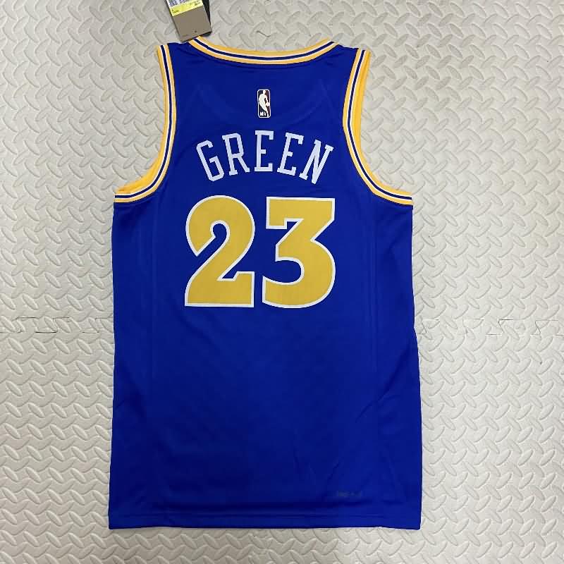 Golden State Warriors Blue Classics Basketball Jersey (Hot Press)