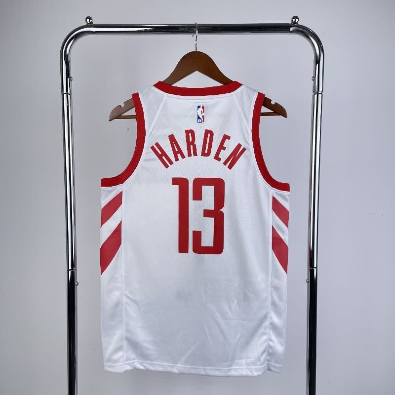 Houston Rockets 18/19 White Basketball Jersey (Hot Press)