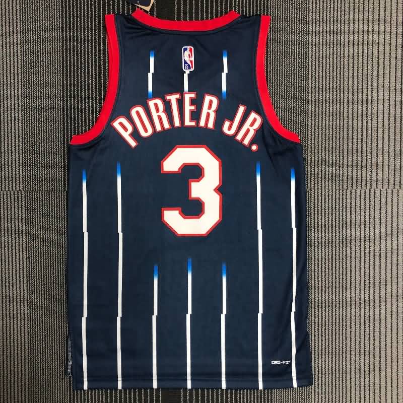 Houston Rockets 21/22 Dark Blue City Basketball Jersey (Hot Press)