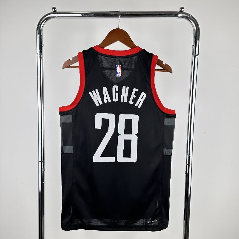 Houston Rockets 23/24 Black AJ Basketball Jersey (Hot Press)