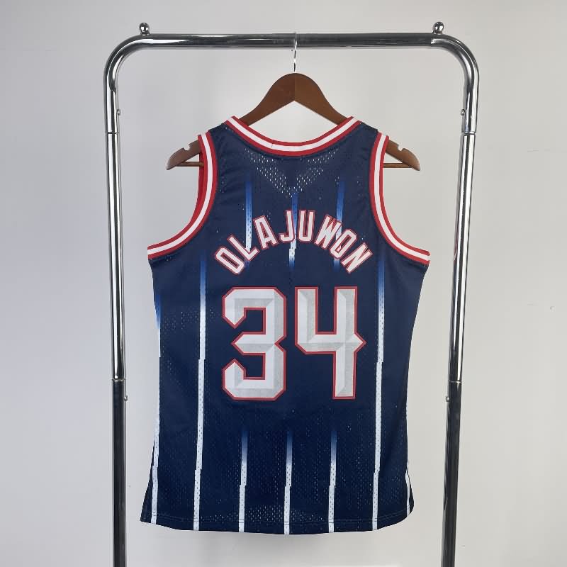 Houston Rockets 1996/97 Dark Blue Classics Basketball Jersey (Hot Press)