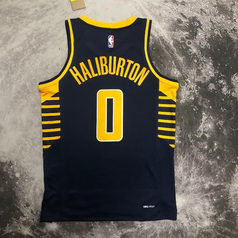 Indiana Pacers 22/23 Dark Blue Basketball Jersey (Hot Press)