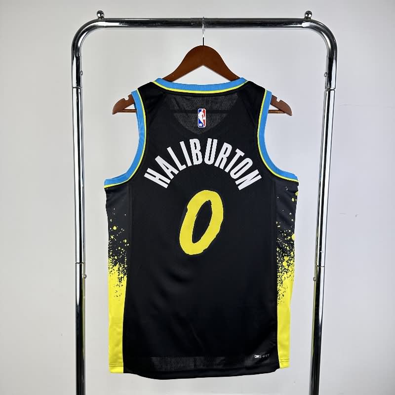 Indiana Pacers 23/24 Black City Basketball Jersey (Hot Press)