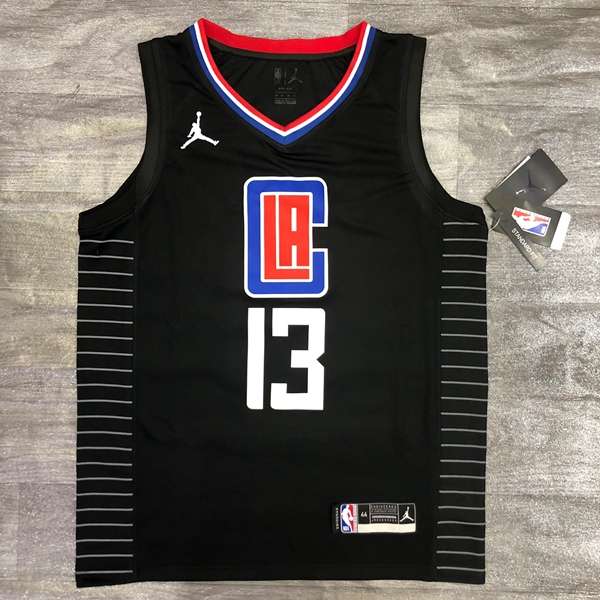 Los Angeles Clippers 20/21 Black AJ Basketball Jersey (Hot Press)