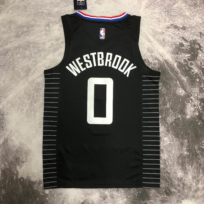Los Angeles Clippers 20/21 Black AJ Basketball Jersey (Hot Press)